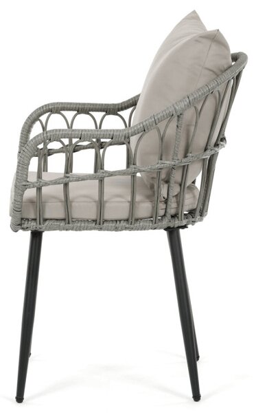 Záhradná stolička sivá AZ-F1406 GREY