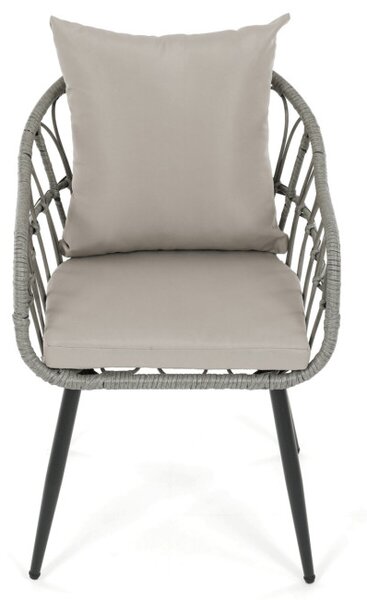 Záhradná stolička sivá AZ-F1406 GREY
