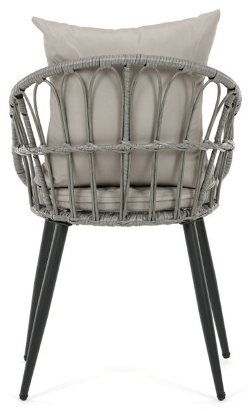 Záhradná stolička sivá AZ-F1406 GREY