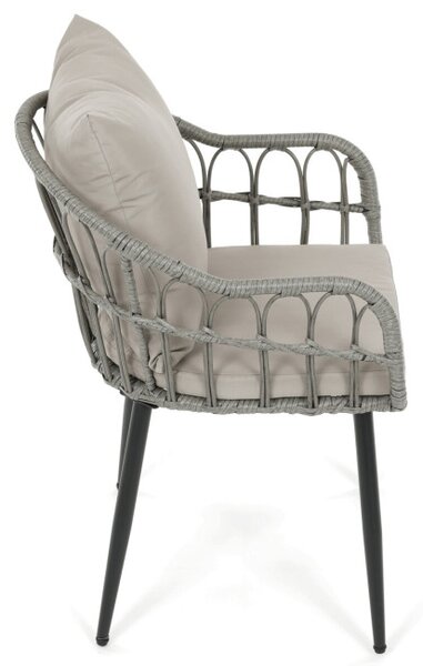 Záhradná stolička sivá AZ-F1406 GREY