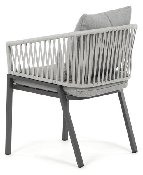 Záhradná stolička sivá AZC-S1430 GREY