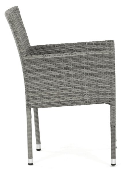 Záhradná stolička sivá AZC-S2118 GREY