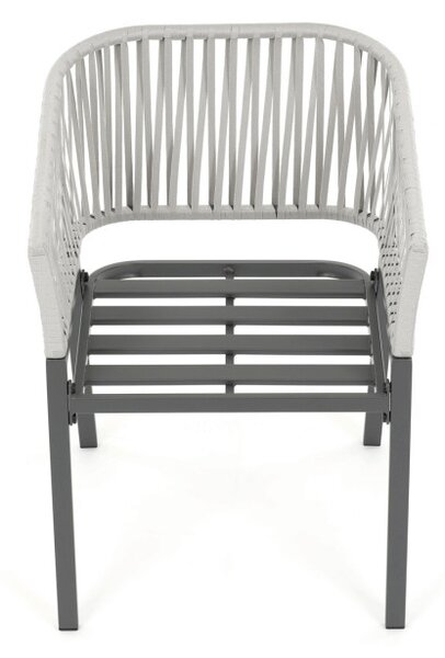 Záhradná stolička sivá AZC-S1430 GREY