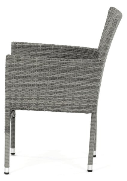 Záhradná stolička sivá AZC-S2118 GREY