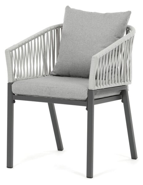 Záhradná stolička sivá AZC-S1430 GREY