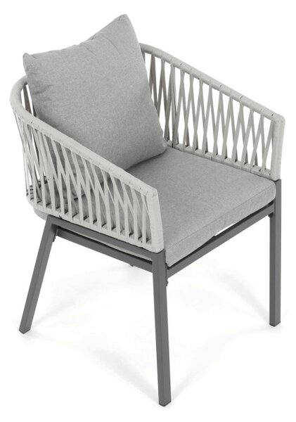 Záhradná stolička sivá AZC-S1430 GREY