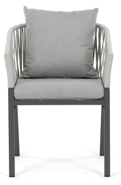 Záhradná stolička sivá AZC-S1430 GREY