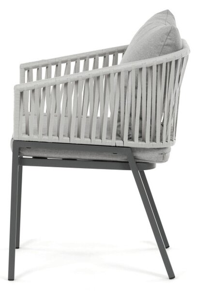 Záhradná stolička sivá AZC-S1430 GREY