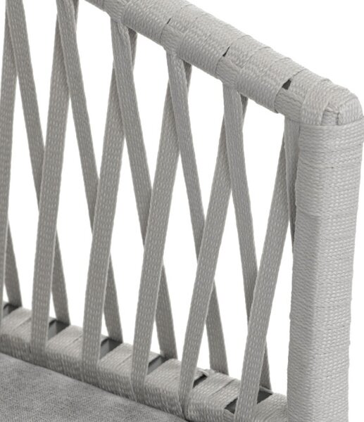 Záhradná stolička sivá AZC-S1430 GREY