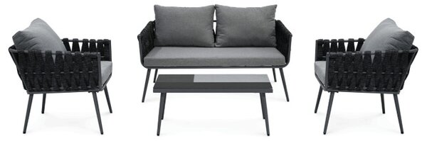 Set záhradného nábytku sivý AZS-1604 GREY