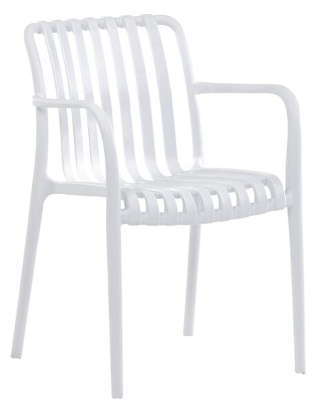 Záhradná stolička biela CT-X7029 WT