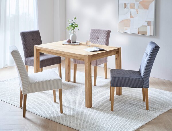 JEDÁLENSKÝ STÔL, divoký dub, farba duba, 120/80/75 cm Carryhome - Stoly