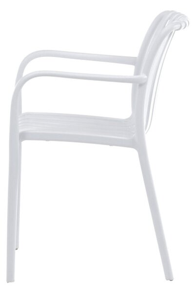 Záhradná stolička biela CT-X7029 WT