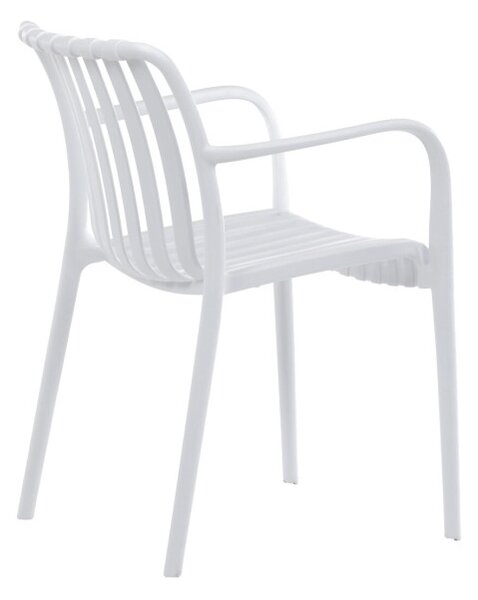 Záhradná stolička biela CT-X7029 WT