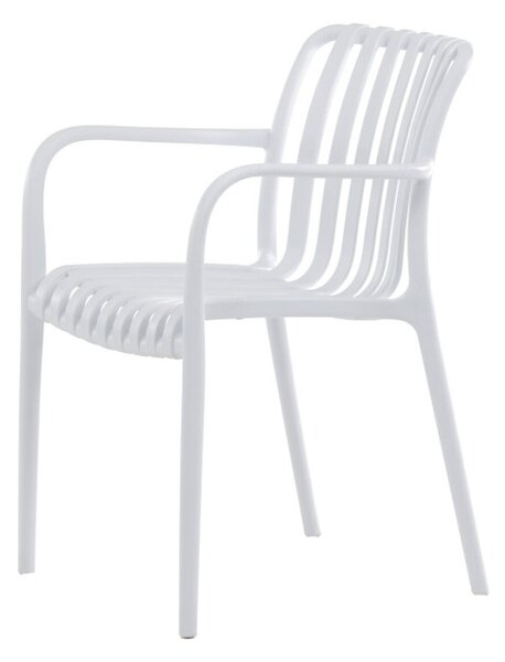 Záhradná stolička biela CT-X7029 WT