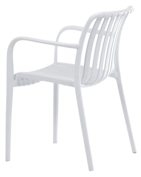 Záhradná stolička biela CT-X7029 WT