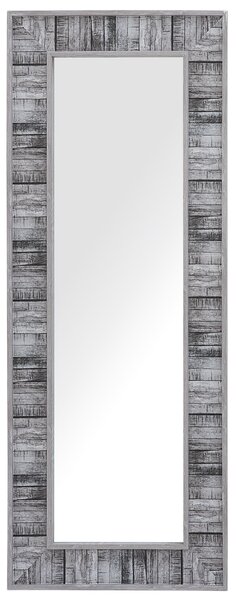 Nástenné zrkadlo sivé 50 x 130 cm v rustikálnom štýle obdĺžnikové škandinávsky štýl