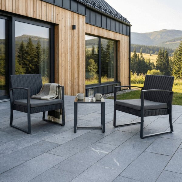 Set záhradného nábytku sivý AZS-H1111 GREY