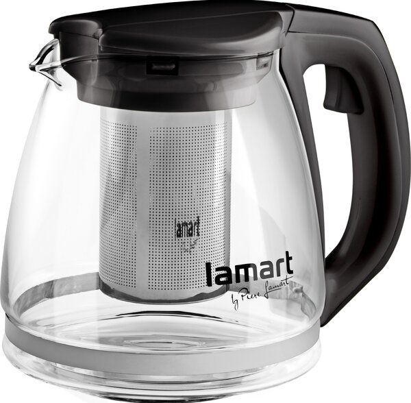 Kanvica 1,1 l, čierna, LAMART VERRE LT7025