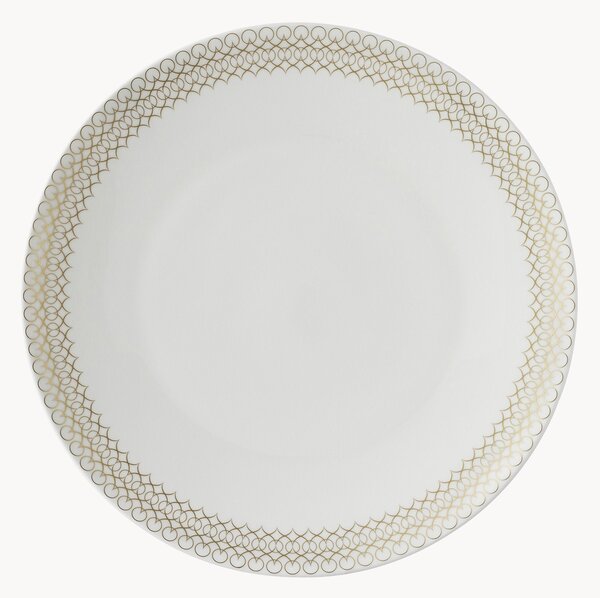 Plytké taniere z kostného porcelánu Jade, 6 ks
