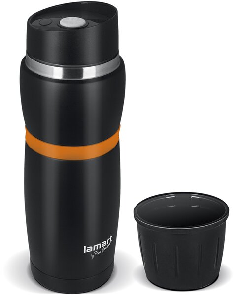 LT4054 TERMOSKA 480 ČIERNA/ORANŽOVÝ HRNČEK LAMART