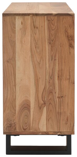 ŠIROKÁ KOMODA, akácia, čierna, farba akácie, 85/80/40 cm Livetastic - Online Only drobný nábytok, Online Only