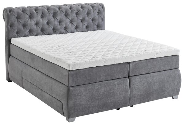 BOXSPRINGOVÁ POSTEĽ, 180/200 cm, sivá MID.YOU - Online Only spálne, Online Only