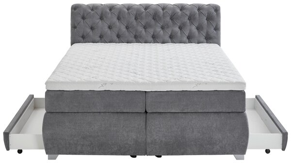 BOXSPRINGOVÁ POSTEĽ, 180/200 cm, sivá MID.YOU - Online Only spálne, Online Only