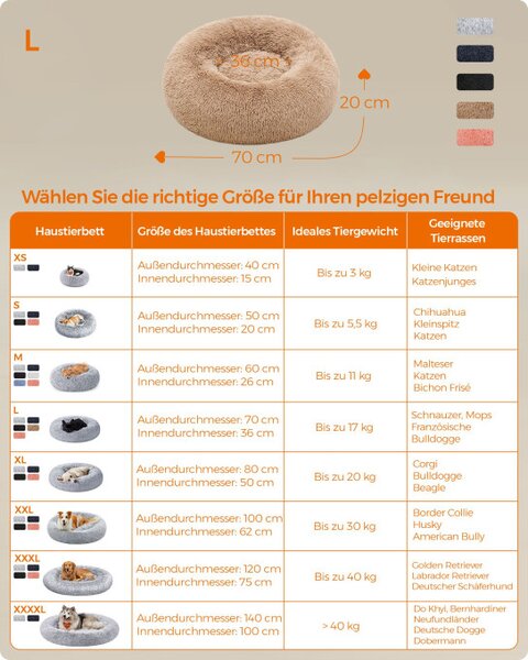 Plyšový pelech L PGW039K01