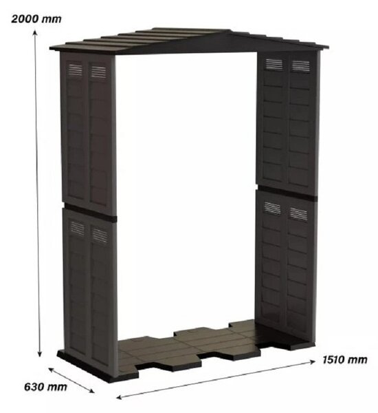 ARTPLAST Záhradná modulárna zostava Garden Shed – rozširujúci modul
