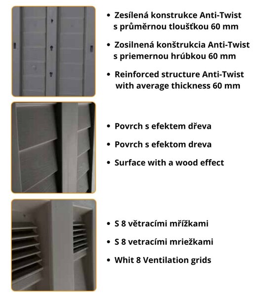 ARTPLAST Záhradná modulárna zostava Garden Shed – rozširujúci modul