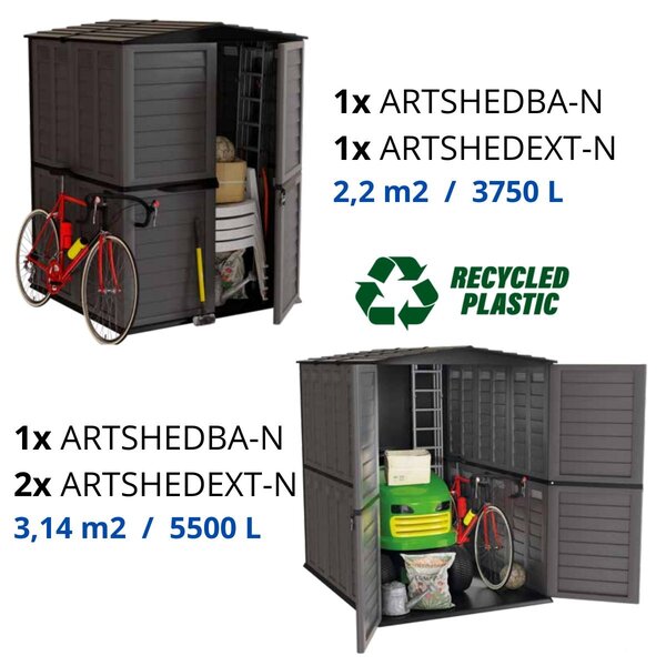 ARTPLAST Záhradná modulárna zostava Garden Shed – rozširujúci modul