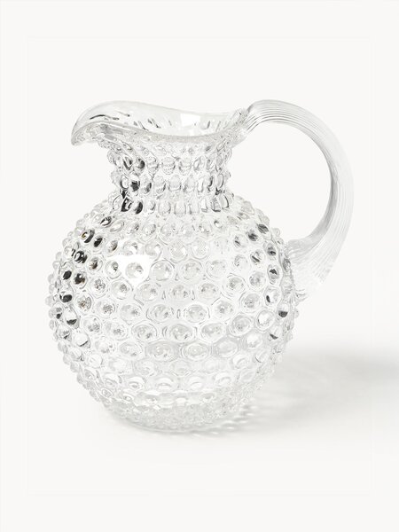 Ručne fúkaný džbán Hobnail, 2 l