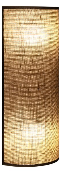 Nástenné Svietidlo Duolla, Nature, Hnedá / Hrdzavá, Obývacia izba, Tkanina / Textil, Boho