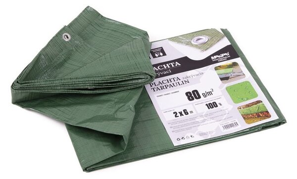 MASIPRO Plachta 80 g ZELENÁ 2 x 6 m