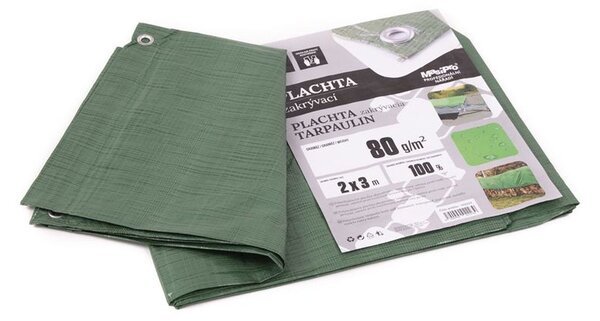 MASIPRO Plachta 80 g ZELENÁ 2 x 3 m
