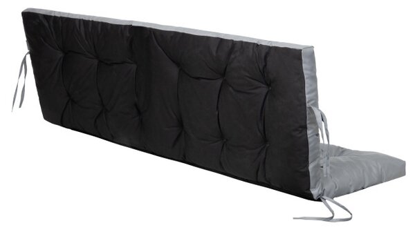 Vankúš na záhradnú hojdačku POLA LIGHT popolový 120 cm