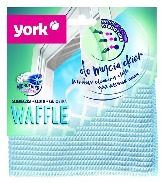 York Mikrovláknová utierka na okná WAFFLE, 1 ks