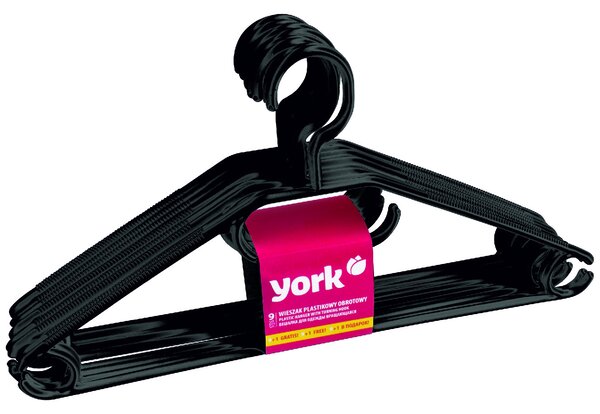 York Štandardné ramienka na oblečenie, 10 ks