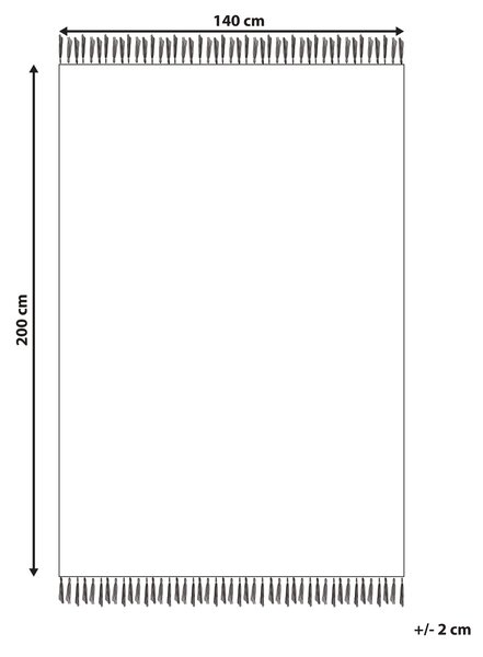 Kelímový koberec viacfarebný vlna a bavlna 140 x 200 cm ručne tkaný boho geometrický vzor so strapcami