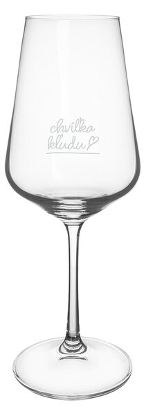 Pohár na víno Chvíľka kľudu 0,45 l 1 ks