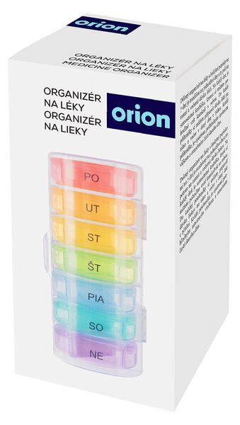 Organizér na lieky týždenný 2 sekcie s obalom