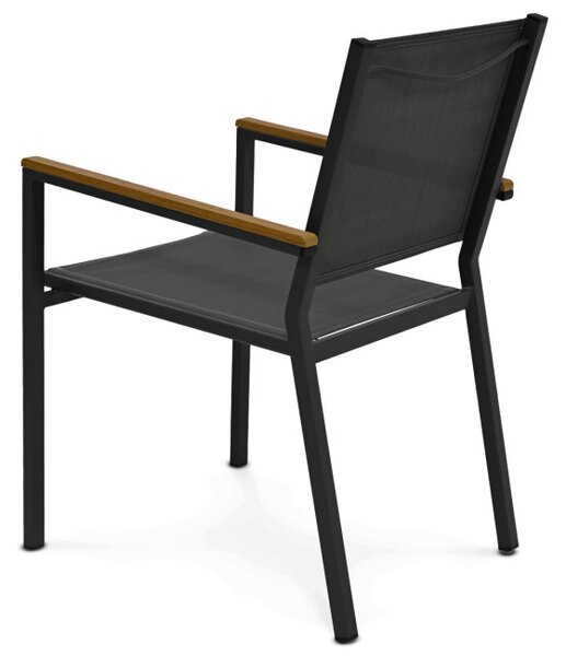 Záhradná stolička sivá AZC-L1303 GREY