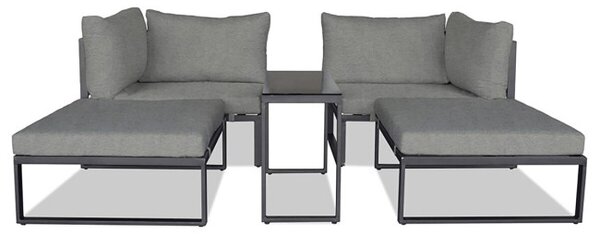 Set záhradného nábytku sivý AZ-L1761 SIL
