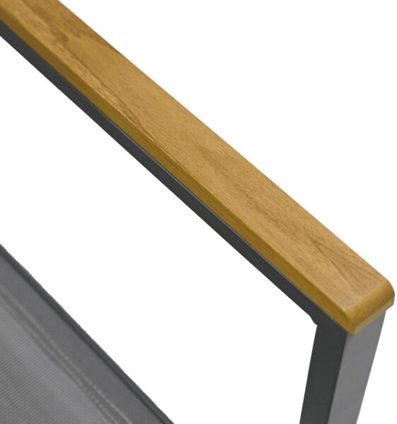 Záhradná stolička sivá AZC-L1303 GREY