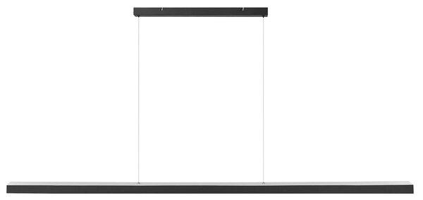 LED závesná lampa čierna kovová lineárna 180 cm industriálny moderný štýl kuchyňa jedáleň