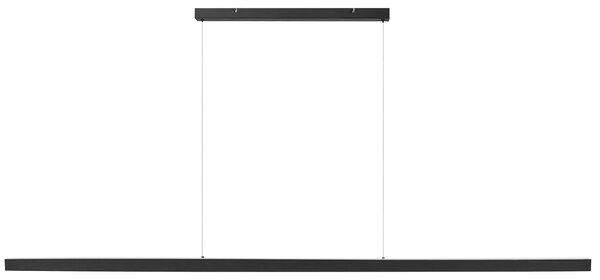 LED závesná lampa čierna kovová lineárna 180 cm industriálny moderný štýl kuchyňa jedáleň