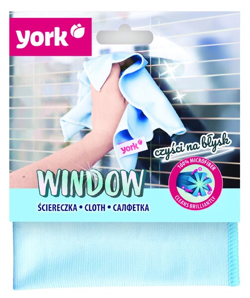 York Mikrovláknová utierka na okná, 1 ks