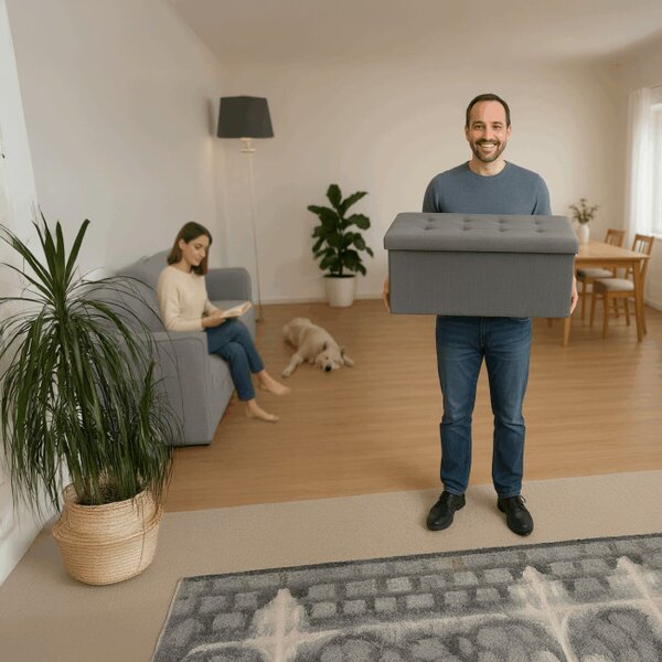 Taburetka sivá TAB-472 GREY6