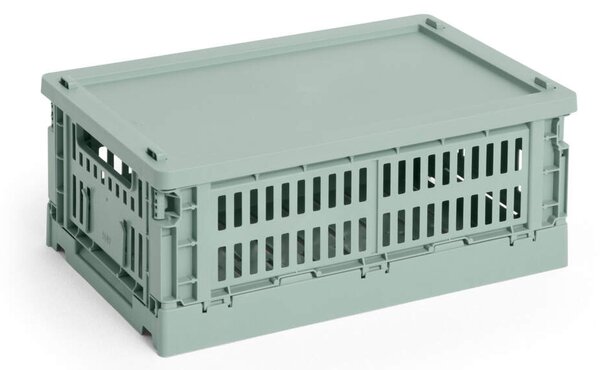 HAY Plastové veko Colour Crate Small, sage green